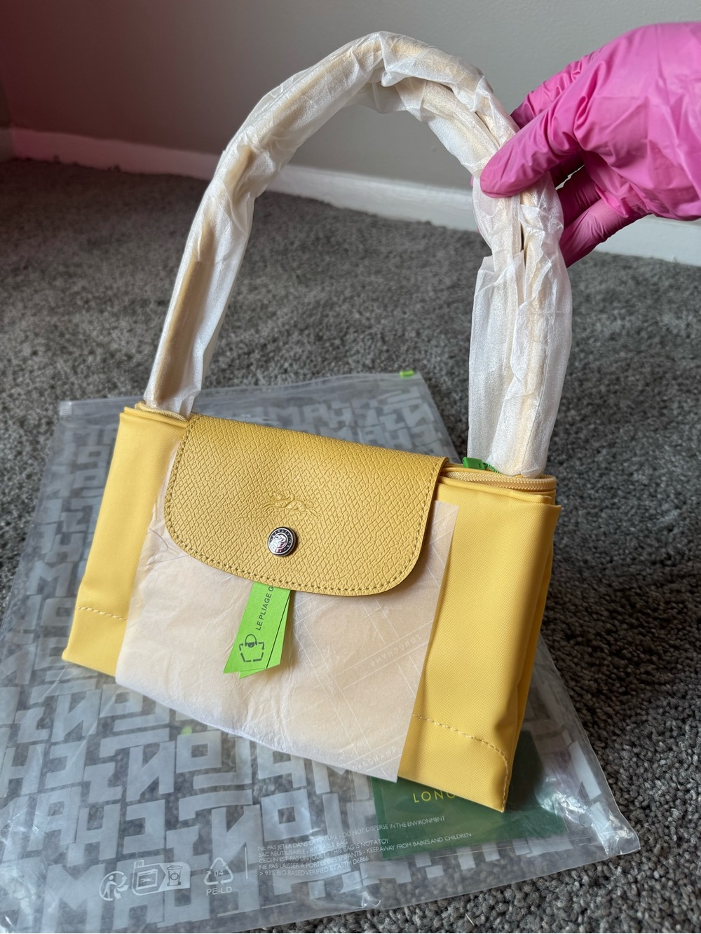 Longchamp Yellow tote Bag